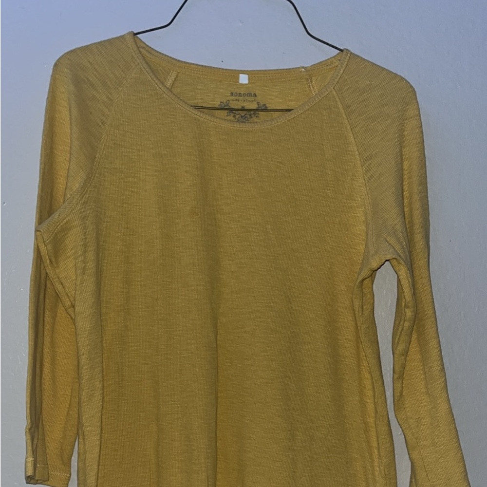 Sonoma yellow Long Sleeve Sweater